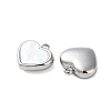 304 Stainless Steel with Synthetic Shell Charms STAS-G338-06P-2