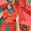 Christmas PVC Glitter Bowknot AJEW-SP0003-72C-01-3