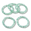 Dyed Natural Selenite Round Beaded Stretch Bracelet for Women BJEW-G697-02A-2