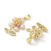 Brass Micro Pave Cubic Zirconia Pendants KK-H076-06G-01-2