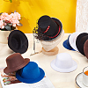 8Pcs 4 Colors Terry Fabric Mini Hat Fascinator Base AJEW-NB0005-99-4