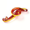 Handmade Gold Sand Lampwork Big Pendants LAMP-T023-08E-2