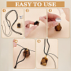 DIY Natural Tiger Eye & Indian Agate Octagon Perfume Bottle Pendant Necklaces Making Kits DIY-GA0007-76-3