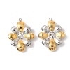 304 Stainless Steel Rhinestone Pendants STAS-Z145-03GP-02-1