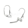 304 Stainless Steel Leverback Earring Findings X-STAS-E007-2-2