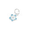 925 Sterling Silver Enamel Flower Charms LS-STER-K183-11S-02-2