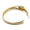 Green Cubic Zirconia Snake Hinged Bangle BJEW-B054-12G-2