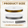 2 Rolls 2 Colors Tiger Tail Craft Wire TWIR-LP0001-07B-2