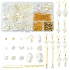 DIY Brass & ABS Plastic Imitation Pearl Earrings Making Kits DIY-FS0007-97-1
