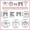 50Pcs 5 Style Tibetan Style Alloy Pendants FIND-SC0008-91-2