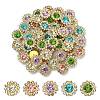 50Pcs 5 Colors Flower Sew on Rhinestone RGLA-YW0002-02-1