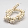 Rondelle Natural Magnesite Beads Strands G-M138-25-2