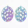 Ion Plating(IP) 201 Stainless Steel Filigree Pendants LS-X-STAS-T057-26-2