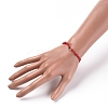 Adjustable Waxed Cotton Cord Bracelets BJEW-JB05064-03-4