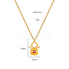 Christmas 304 Stainless Steel Enamel Pendant Necklaces FS-WGDAA96-12-1