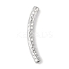 304 Stainless Steel Curved Tube Beads LS-STAS-M071-03A-P-2