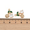 Brass Micro Pave Cubic Zirconia Pendants KK-C115-03A-02G-3