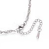 3.2MM 304 Stainless Steel Singapore Chain Necklaces NJEW-N058-12P-2