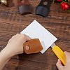 3Pcs 3 Colors Cowhide Thumb Protector for Woodwork Carving AJEW-GO0001-69-3