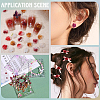200Pcs 4 Colors Flower Resin Cabochons MRMJ-CY0001-01-4