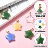 20Pcs 4 Colors Glass Pendants GLAA-YW0003-49-4