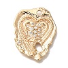 Brass Micro Pave Cubic Zirconia Pendants KK-U038-22G-1