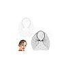 2Pcs 2 Colors Bridal Rhinestone Mesh Veil Cloth Hair Bands DIY-GA0007-03-7