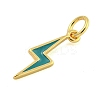 Rack Plating Brass Enamel Pendants KK-U021-16D-G-2