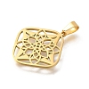 304 Stainless Steel Pendants STAS-S144-05G-B-2