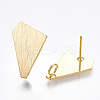 Brass Stud Earring Findings LS-KK-T038-260G-1