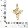 304 Stainless Steel Pave Cubic Zirconia Pendants STAS-U054-03G-3