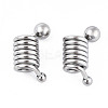 Non-Tarnish 316 Surgical Stainless Steel European Beads STAS-N097-069P-2