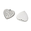 304 Stainless Steel Pendants STAS-L022-578P-2