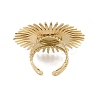 304 Stainless Steel Open Cuff Rings for Women RJEW-S410-01G-07-3