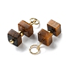 Natural Tiger Eye Cuboid Beaded Pendants STAS-C120-02G-05-2