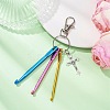 Aluminum Crochet Hooks & Alloy Pendant Decorations KEYC-JKC01417-4