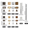 Brass with Iron Flat Square Rivets FIND-WR0011-68-3