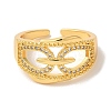 Rack Plating Brass Micro Pave Clear Cubic Zirconia Cuff Rings for Women RJEW-G325-13D-G-2