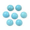 Craft Findings Dyed Synthetic Turquoise Gemstone Flat Back Dome Cabochons TURQ-S266-6mm-01-4
