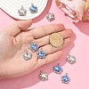 10Pcs 2 Colors Rack Plating Alloy with Rhinestone Pendants FIND-YW0006-90-5
