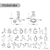 26Pcs 26 Letters 304 Stainless Steel Pendants STAS-SZ0001-65-6