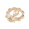 Brass Pave Clear Cubic Zirconia Pendants LS-KK-Z061-10G-2