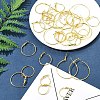 32Pcs 4 Styles Iron Huggie Hoop Earring Findings IFIN-FS0001-50-8