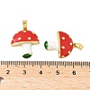 Brass Enamel Pendants KK-B139-22G-03-3