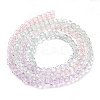 Transparent Painted Glass Beads Strands LS-DGLA-A034-T2mm-A23-5