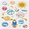 Plastic Reusable Drawing Painting Stencils Templates DIY-WH0202-353-1