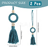 Cotton Woven Pendant Decorations AJEW-WH20054-012A-2