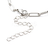 Tarnish Resistant 304 Stainless Steel Paperclip Chains Bracelet Making AJEW-JB01038-02-4