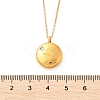 304 Stainless Steel Clear Cubic Zirconia Constellation Pendant Necklaces NJEW-R021-02G-07-5