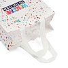 Printed Non-Woven Reusable Folding Wine Bottle Gift Bags with Handle ABAG-C012-04A-3